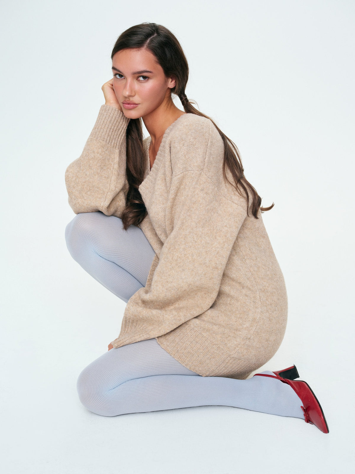 For Love & Lemons Sally Sweater & Scarf Set