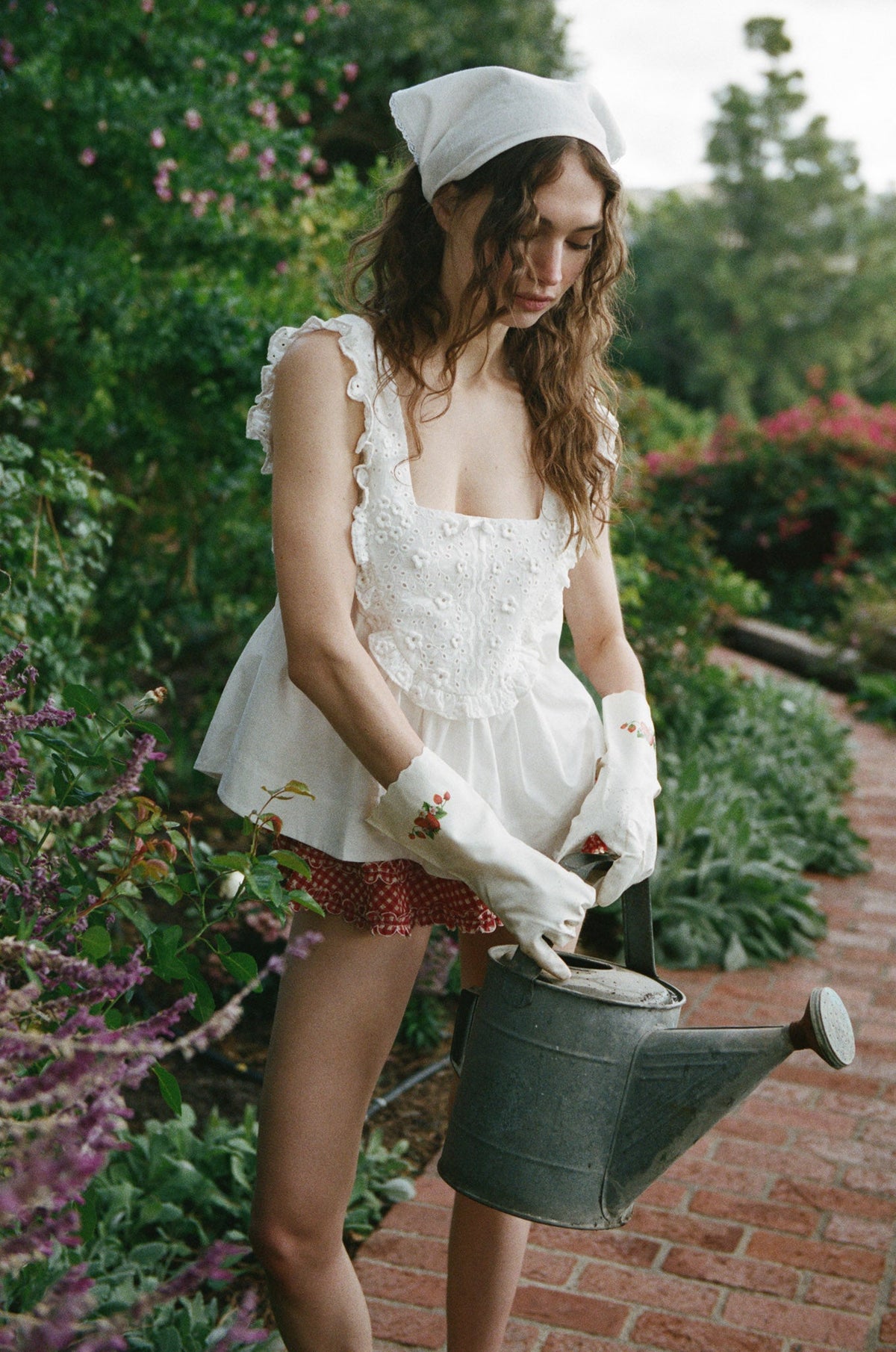 For Love & Lemons Laura Eyelet Top