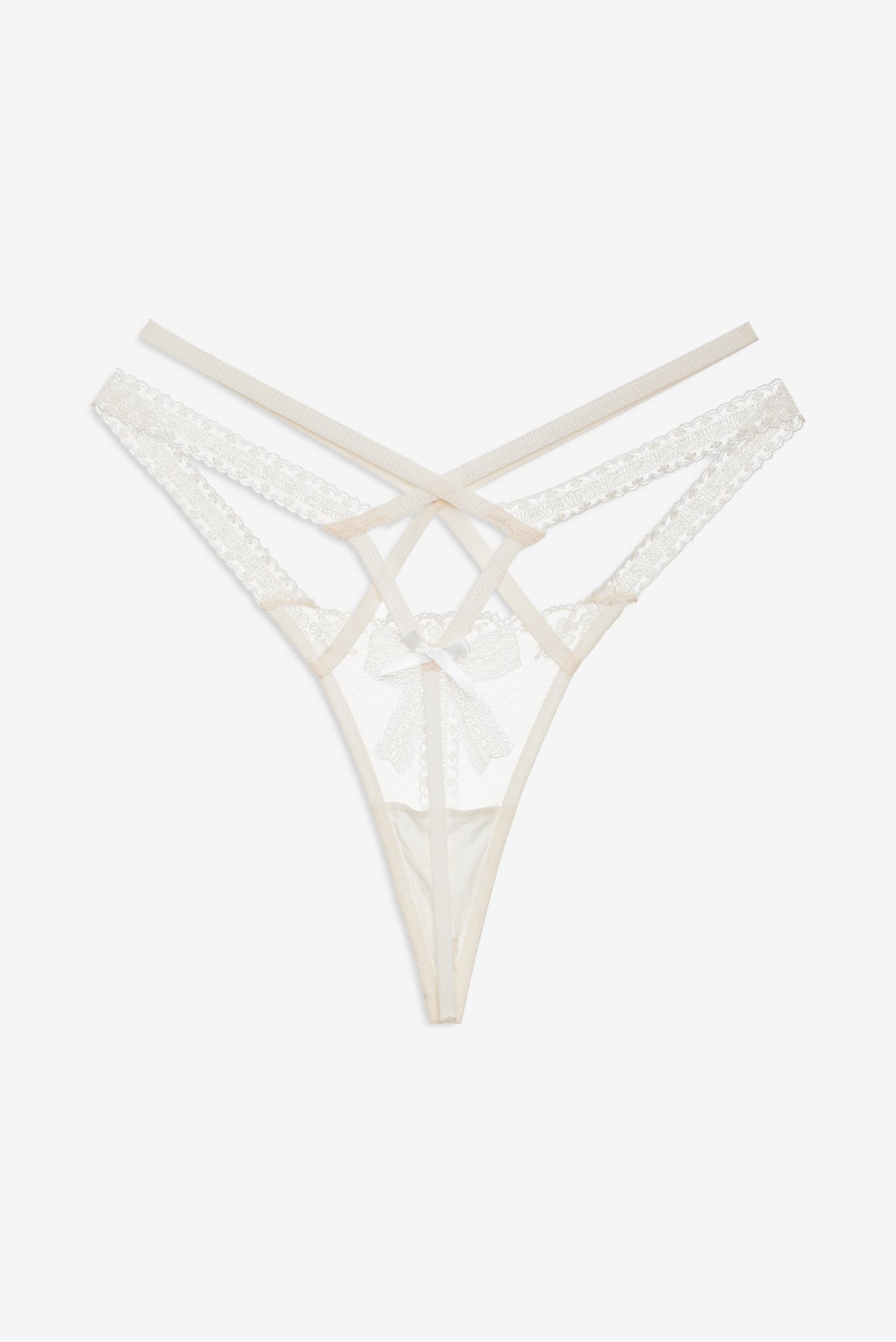 For Love & Lemons Blair Bow Thong Panty
