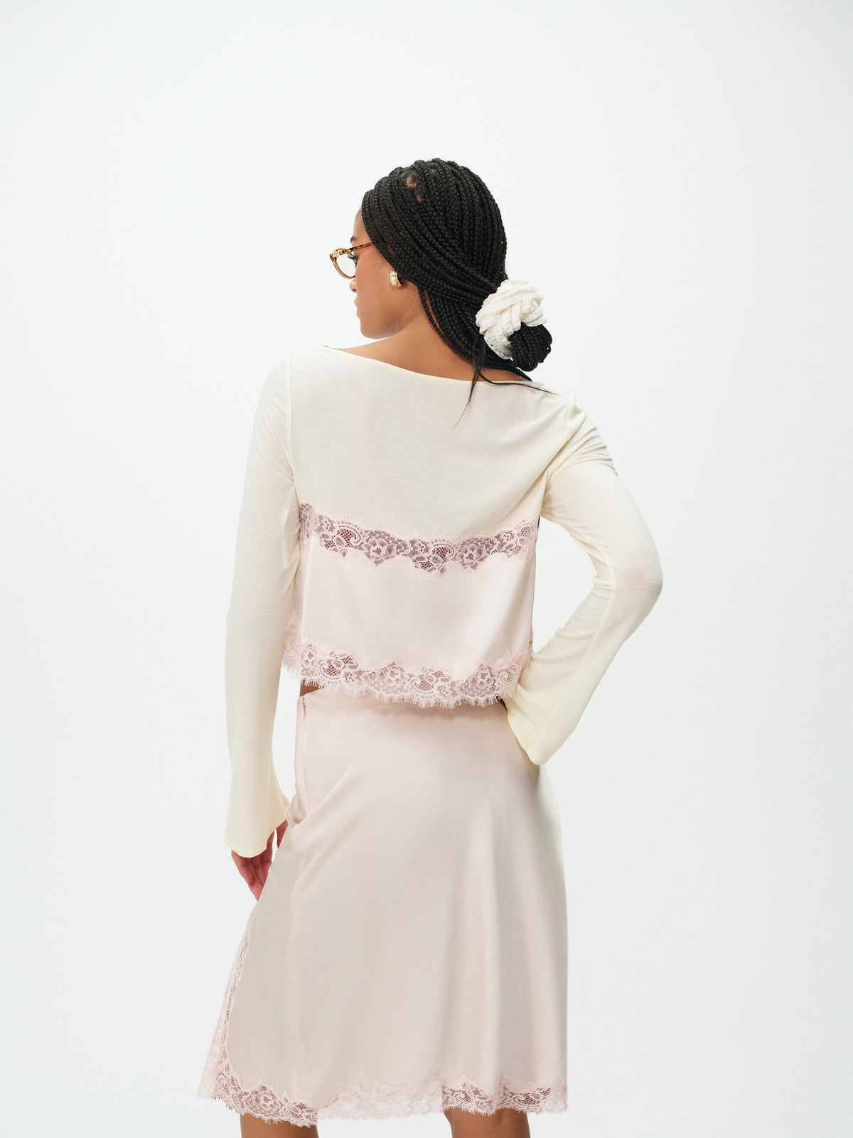 For Love & Lemons Sydney Midi Slip Skirt