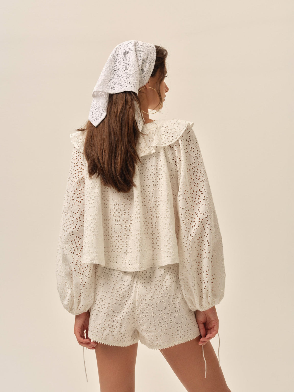 For Love & Lemons Willa Eyelet Top