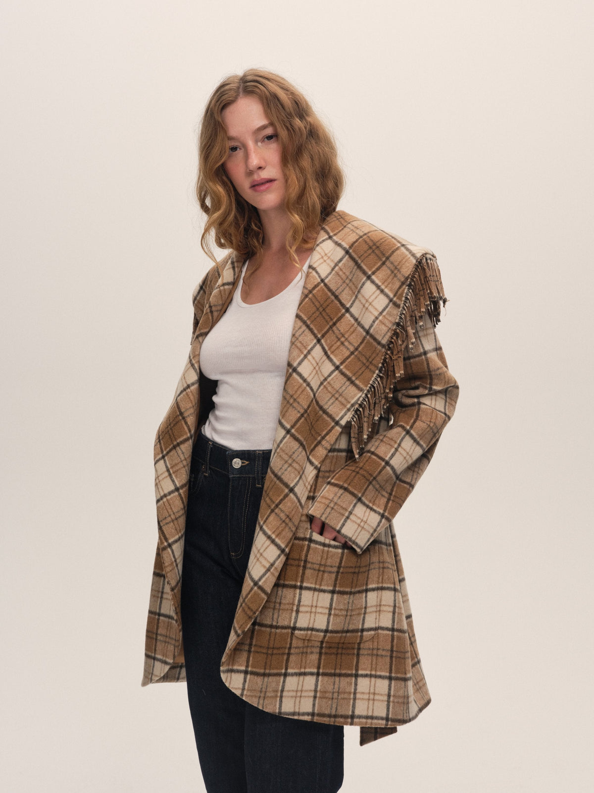 For Love & Lemons Coco Plaid Coat