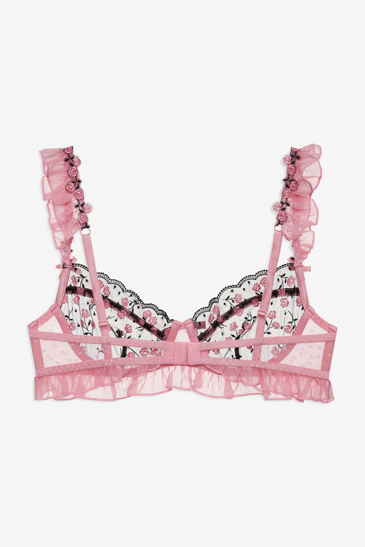For Love & Lemons Rose Cluster Underwire Bra