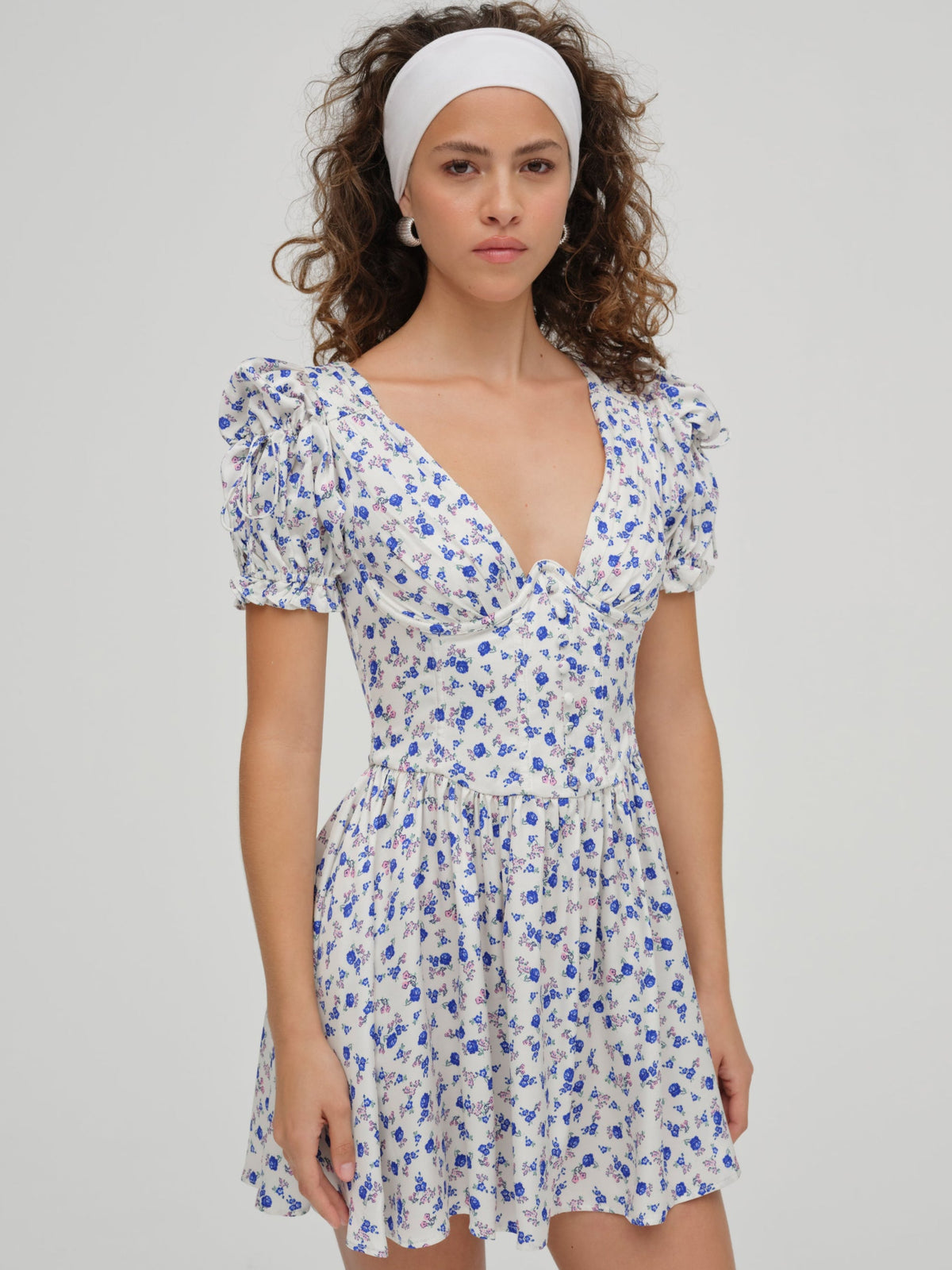For Love & Lemons Paulina Puff Sleeve Dress
