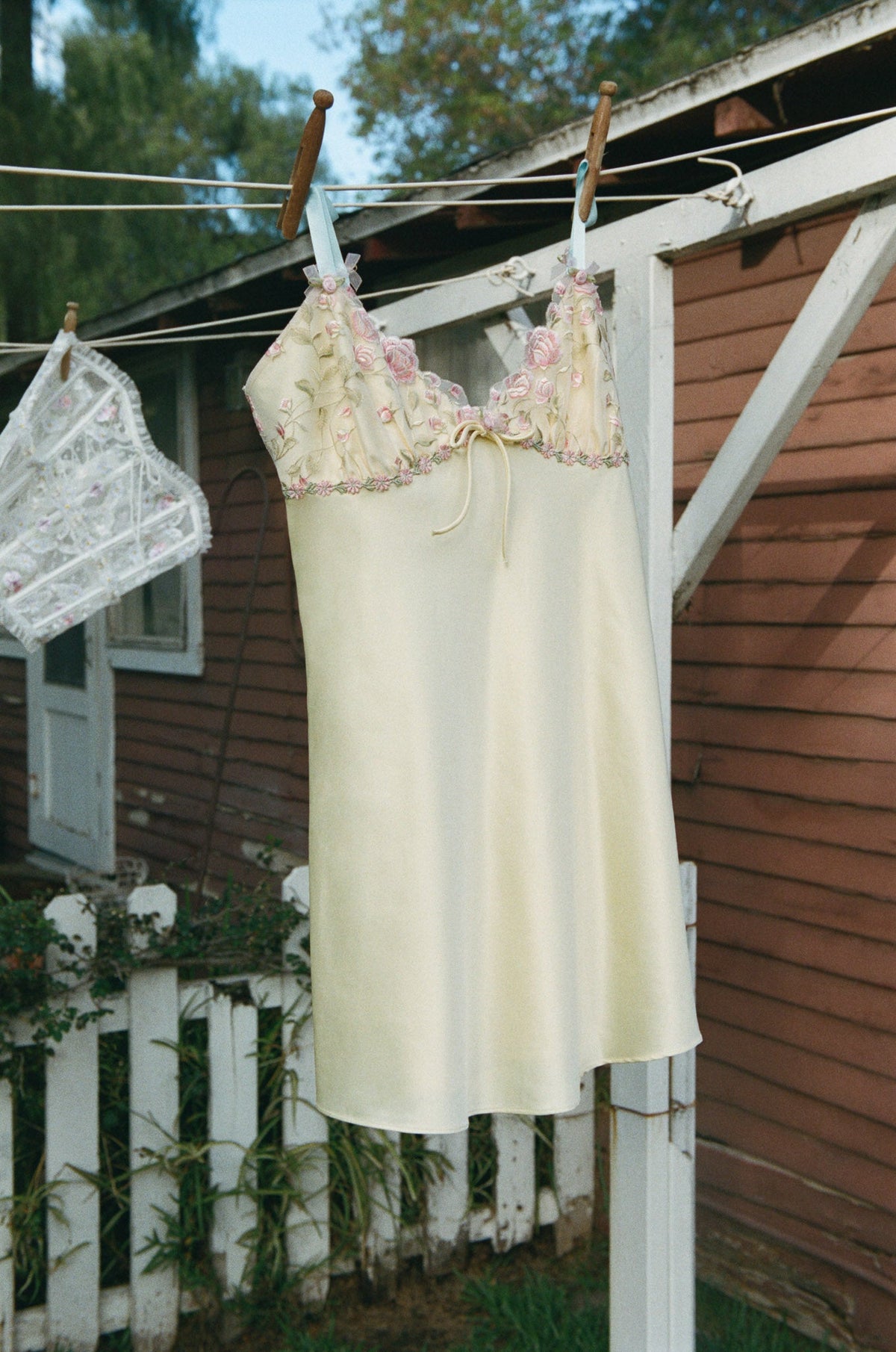 For Love & Lemons Twilight Rose Slip Dress