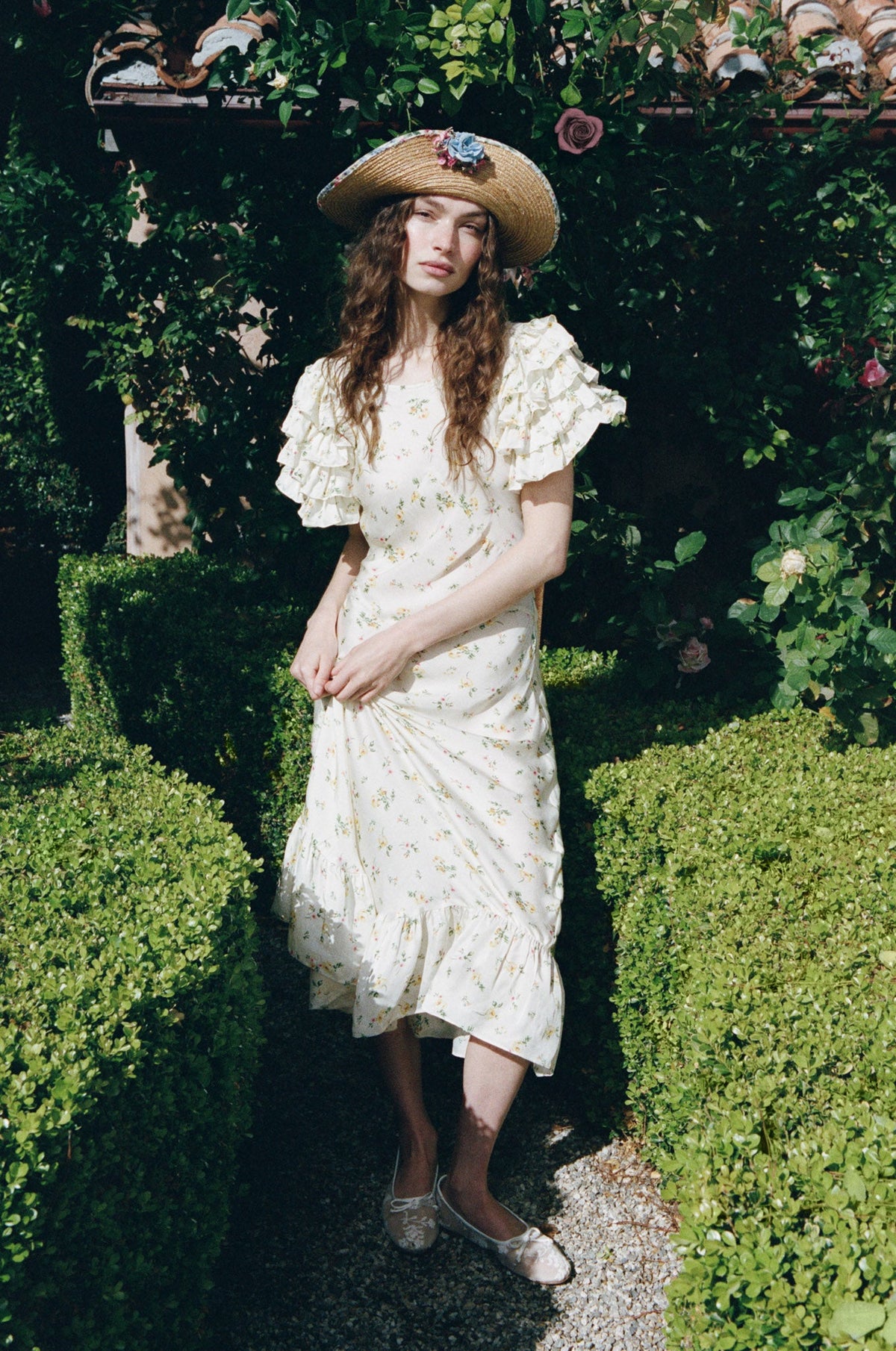 For Love & Lemons Liam Floral Maxi Dress