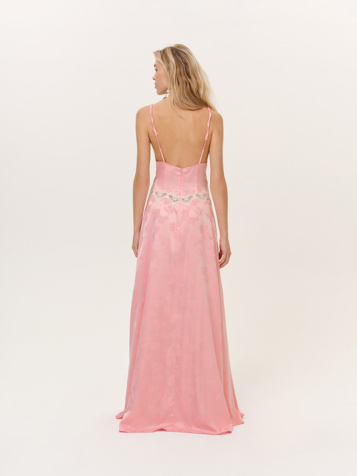 For Love & Lemons Bubblegum Maxi Dress