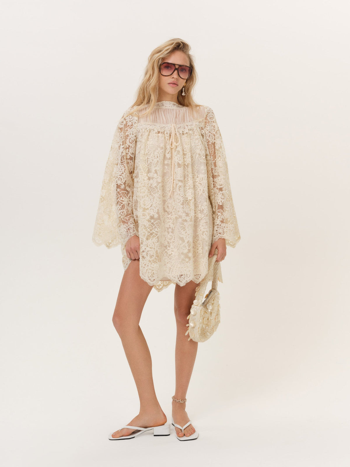 For Love & Lemons Kaia Corded Mini Dress