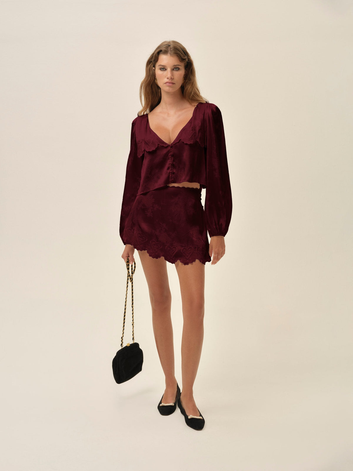 For Love & Lemons Locked Hearts Top