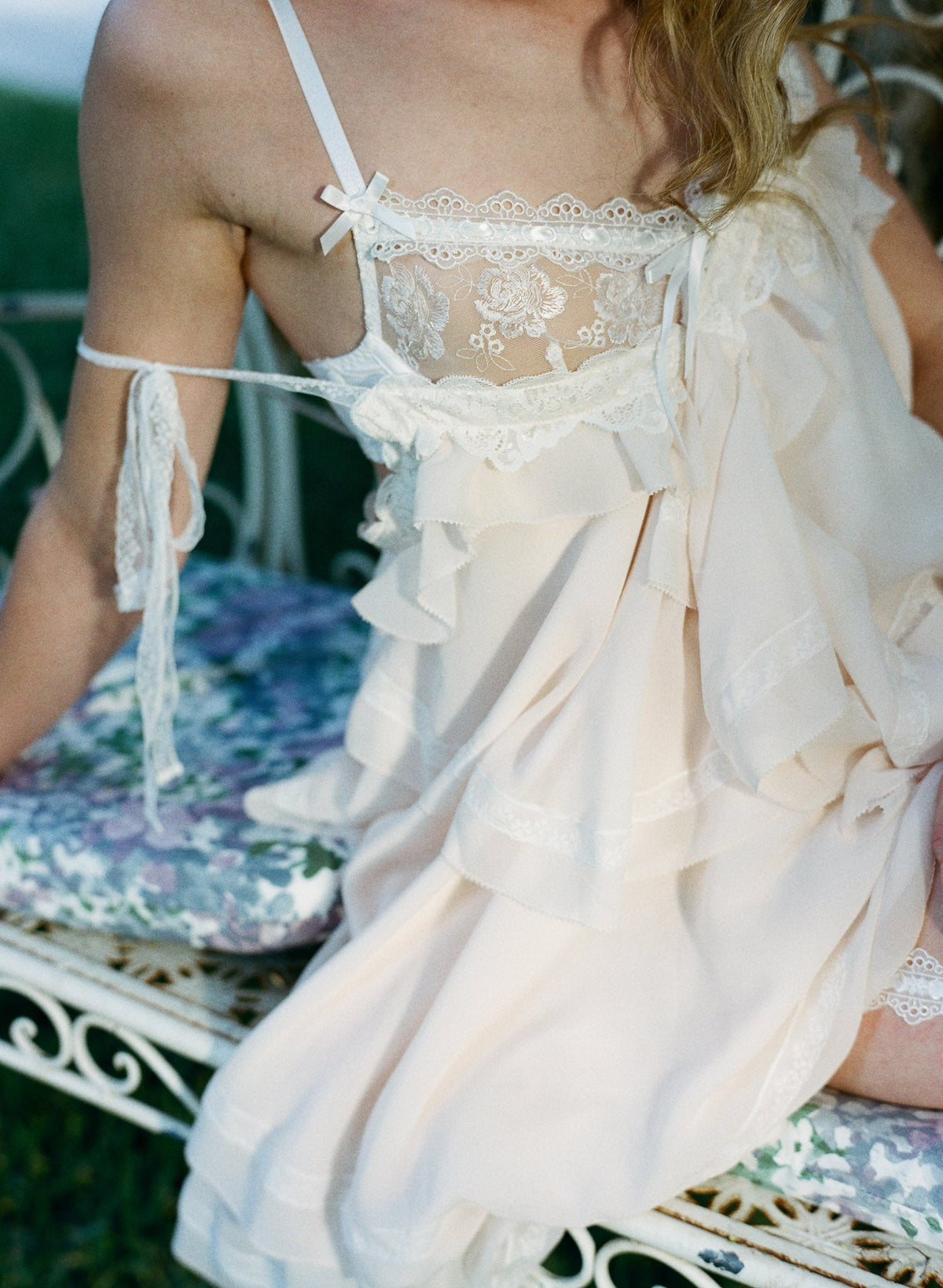 For Love & Lemons Juniper Ruffle Mini Dress
