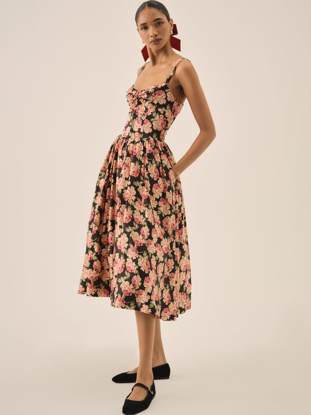For Love & Lemons Belmond Floral Midi Dress