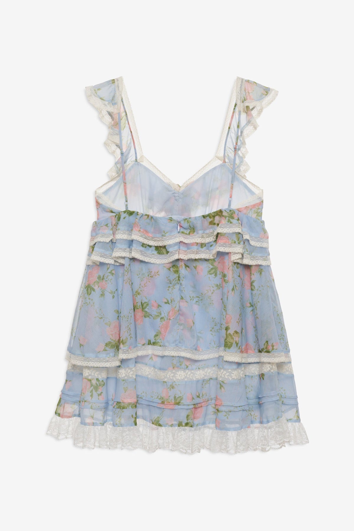 For Love & Lemons Wild Rose Mini Dress
