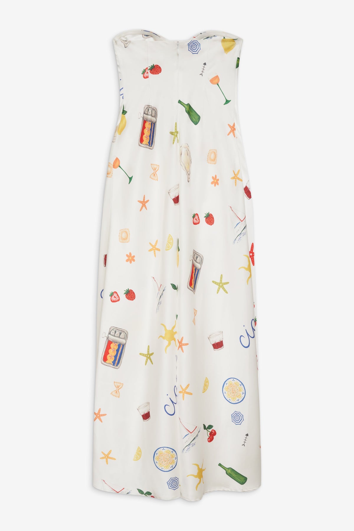 For Love & Lemons Carla Strapless Maxi Dress