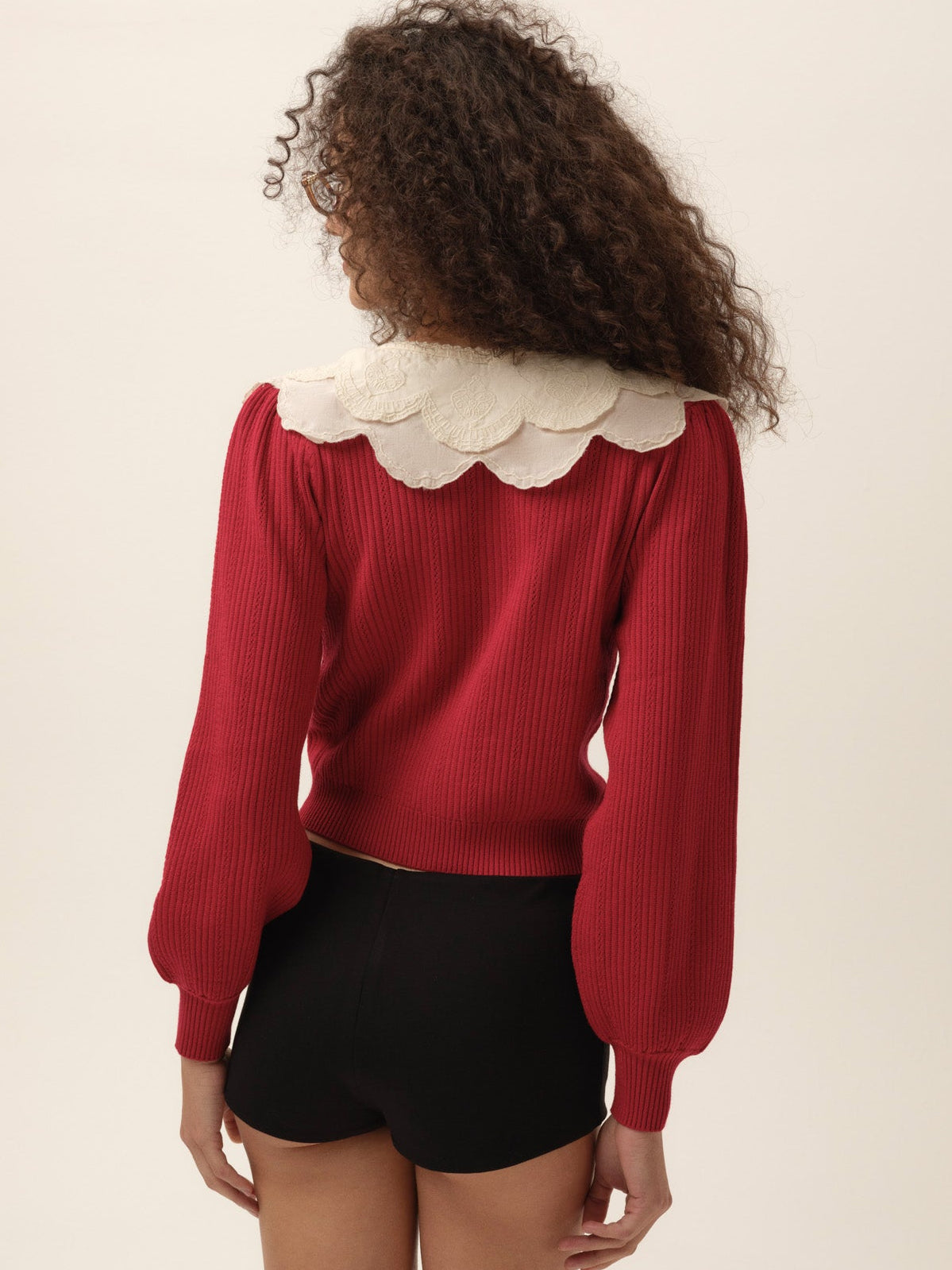 For Love & Lemons Charlotte Pointelle Cardigan