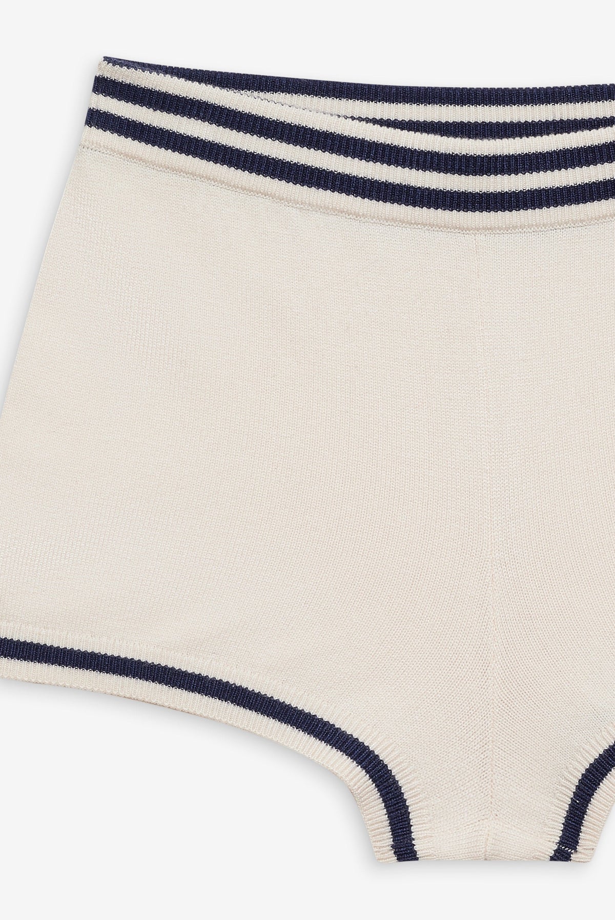 For Love & Lemons Simona Pointelle Striped Short