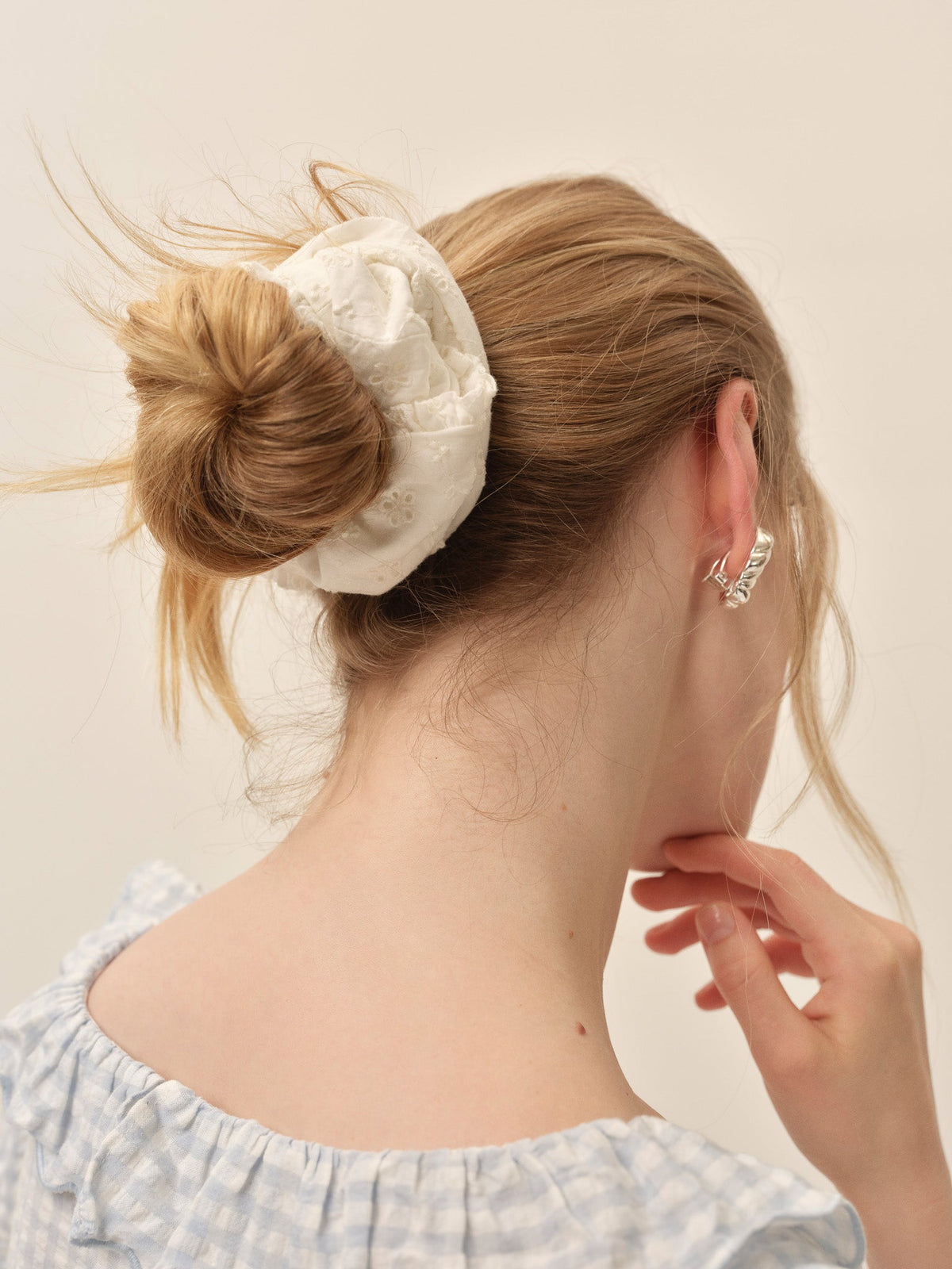 For Love & Lemons Susie Eyelet Scrunchie