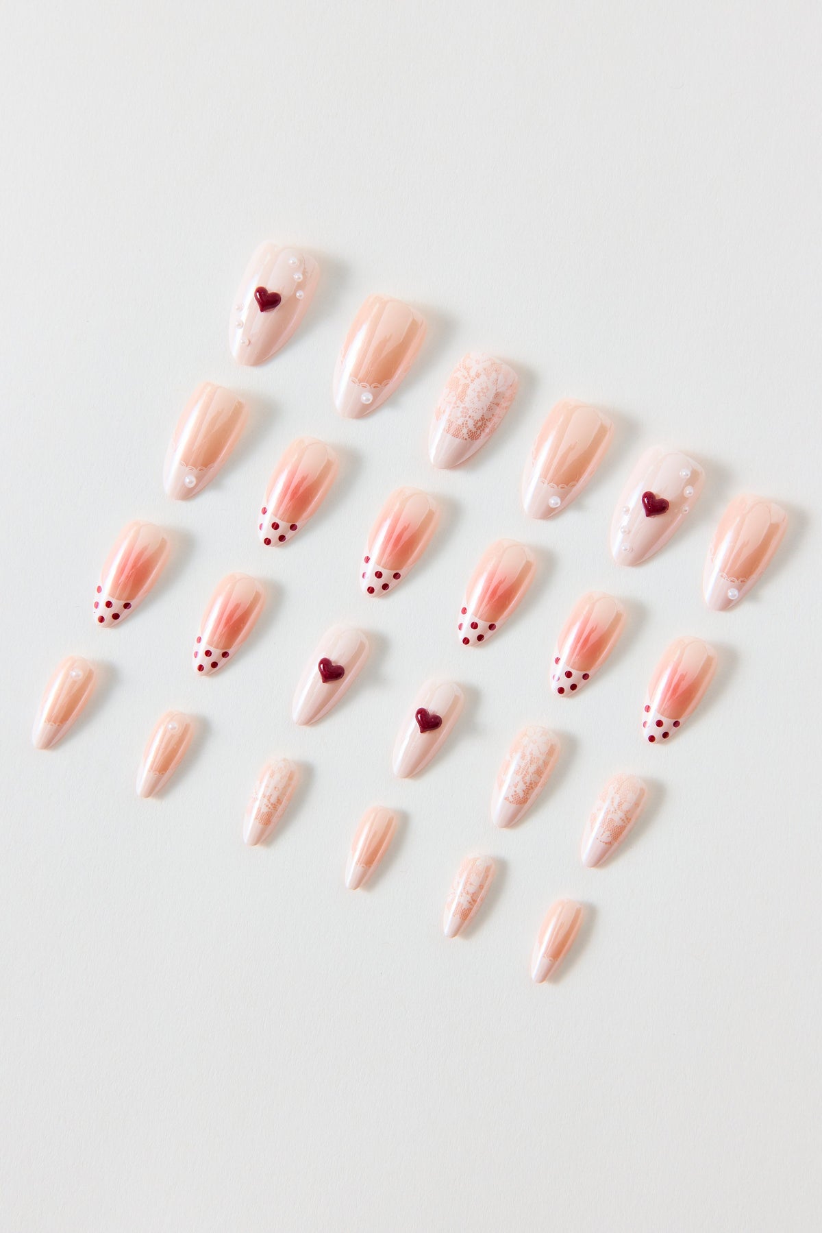 For Love & Lemons Lover Girl Press-On Faux Nail Set
