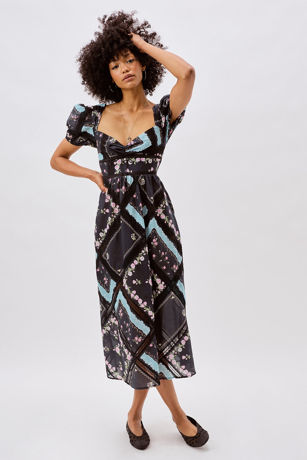 For Love & Lemons Margaret Midi Dress