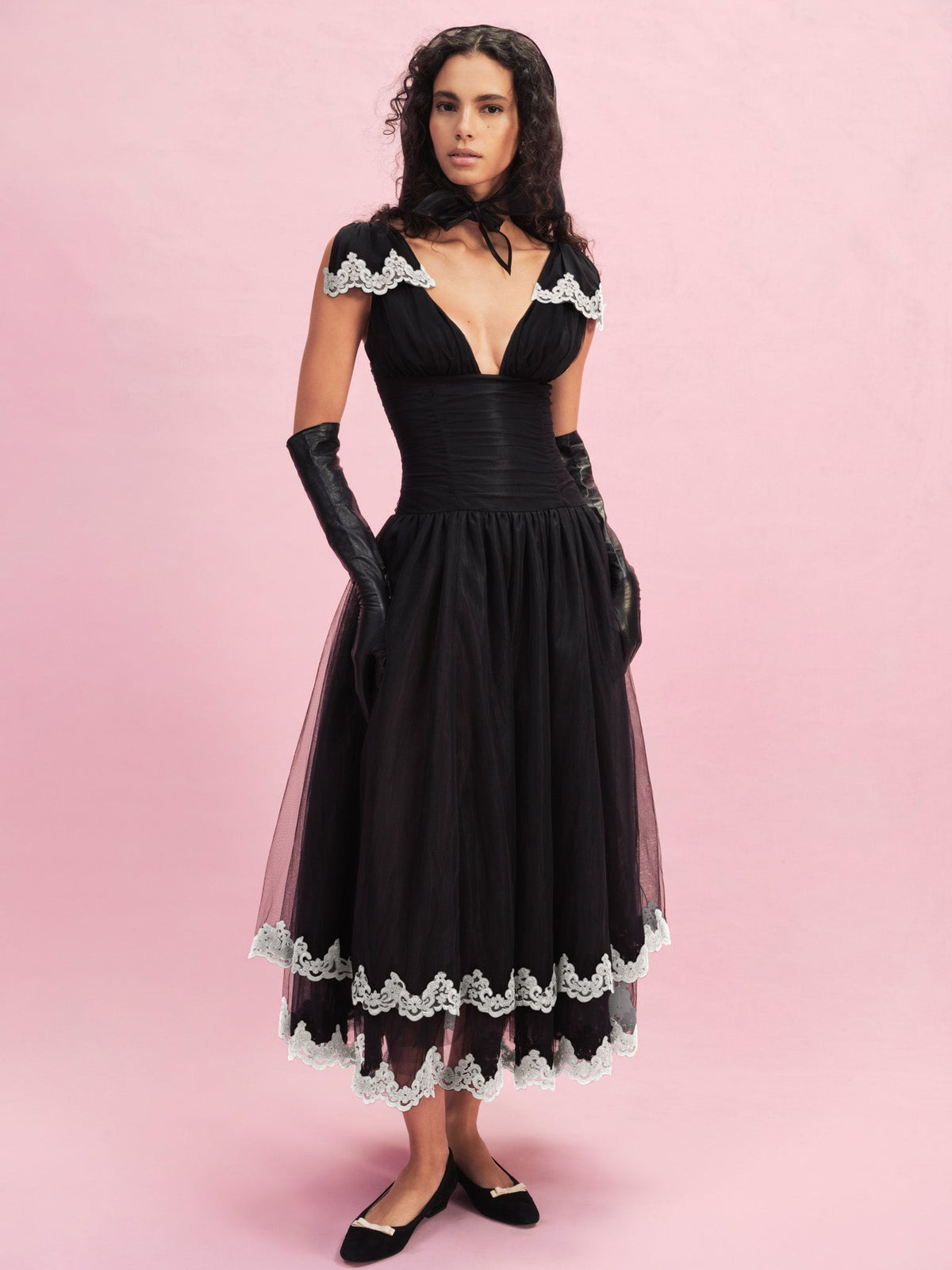 For Love & Lemons Nicole Midi Dress