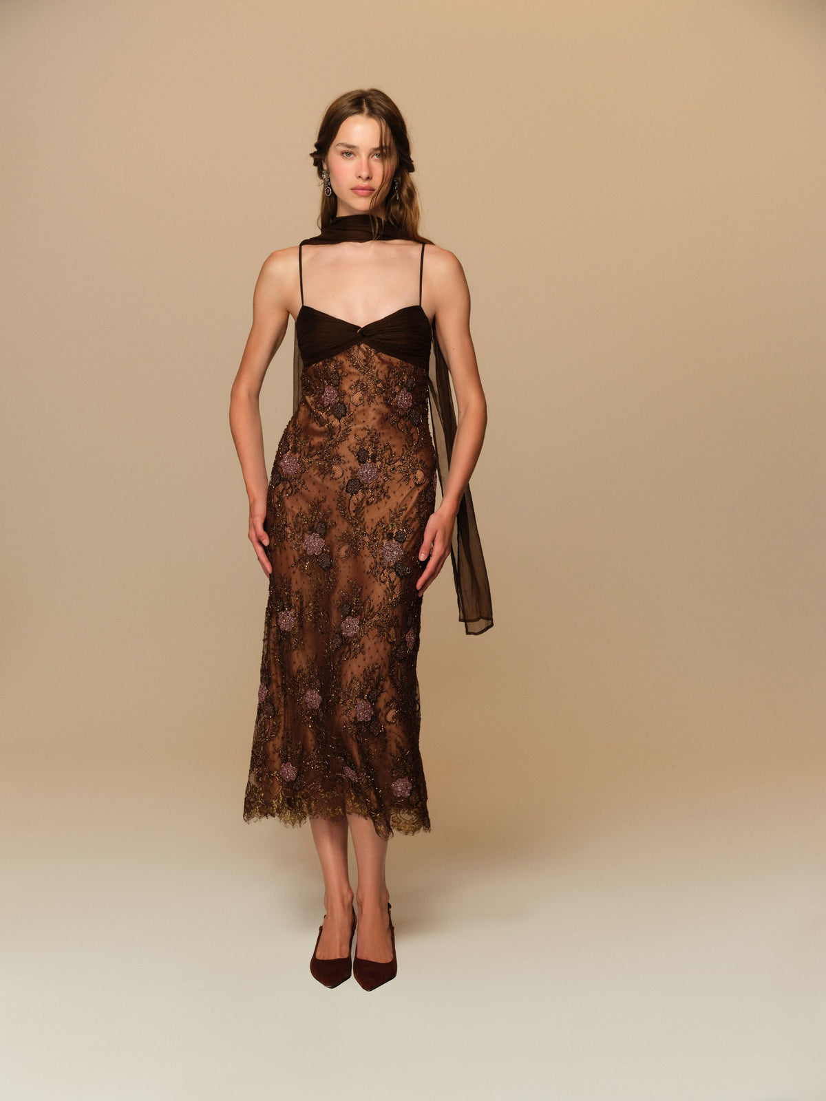 For Love & Lemons Libson Midi Dress