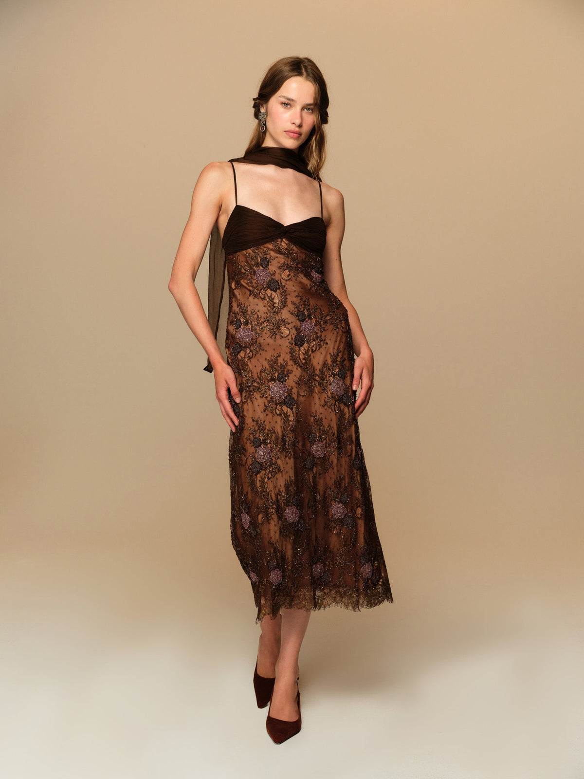 For Love & Lemons Libson Midi Dress