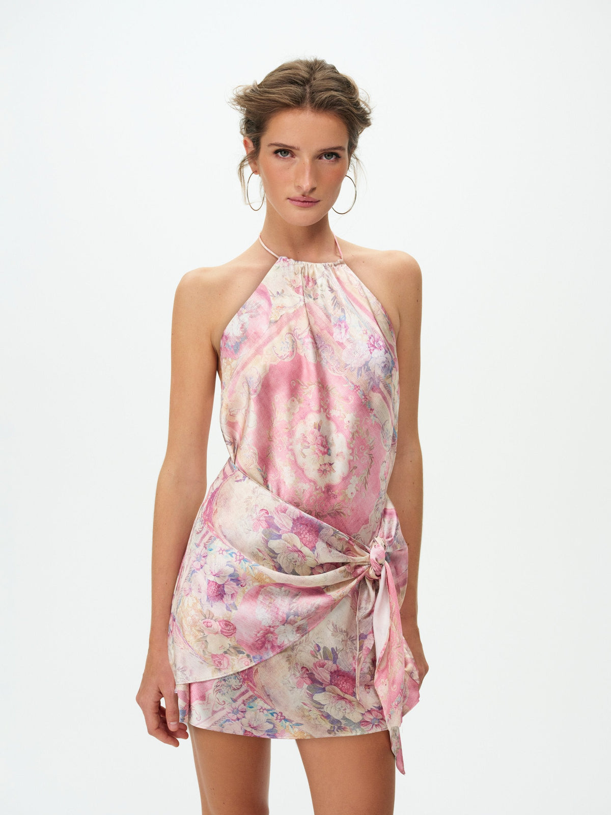 For Love & Lemons Lani Halter Mini Dress