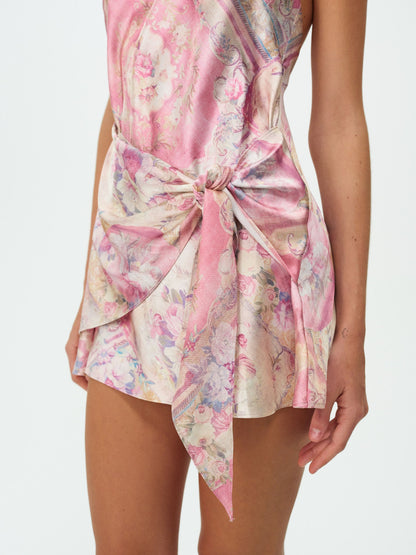 For Love & Lemons Lani Halter Mini Dress
