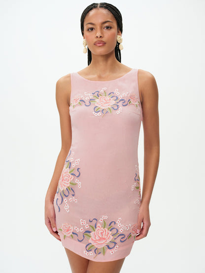 For Love & Lemons Stella Beaded Mini Dress