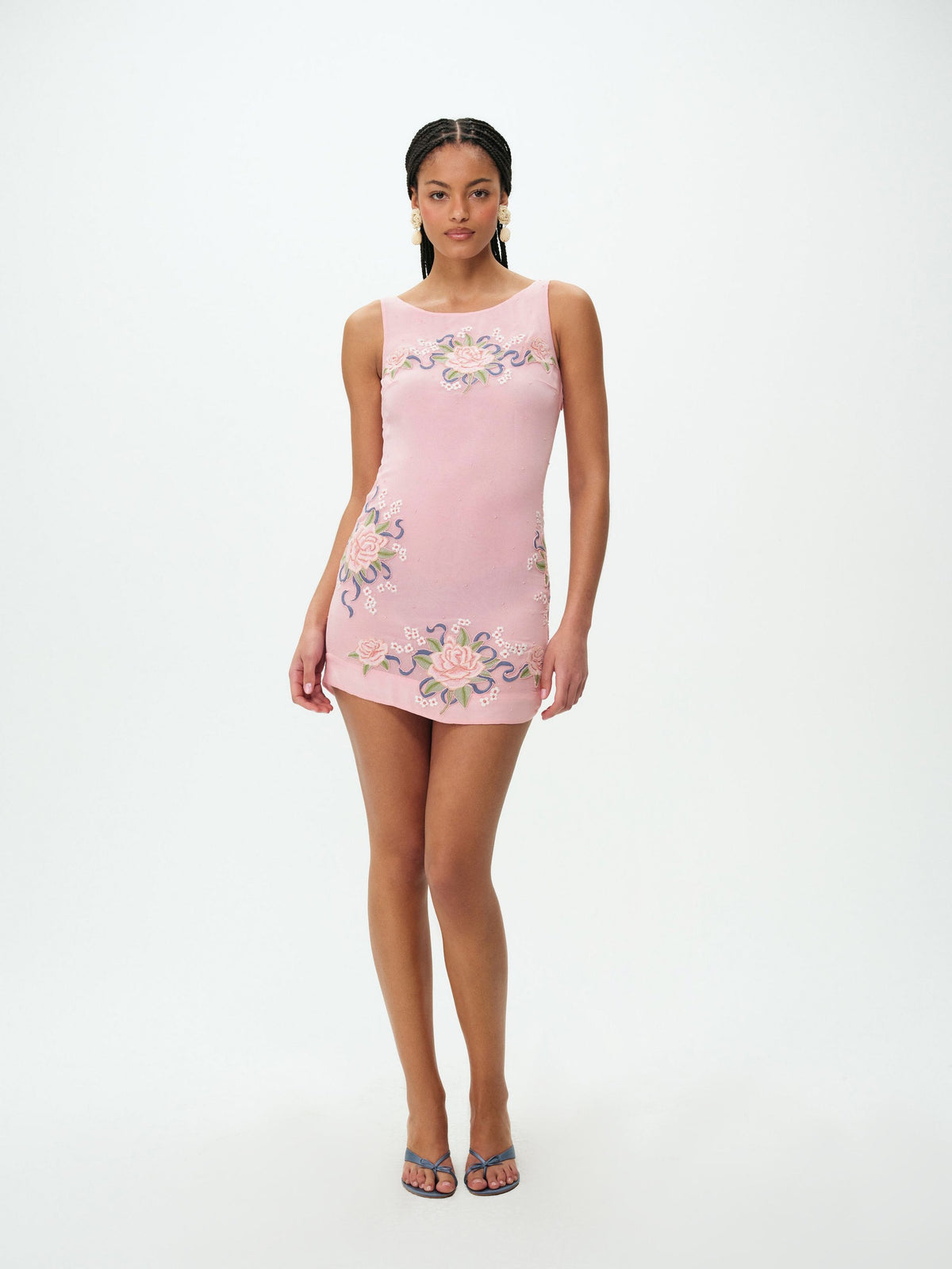 For Love & Lemons Stella Beaded Mini Dress