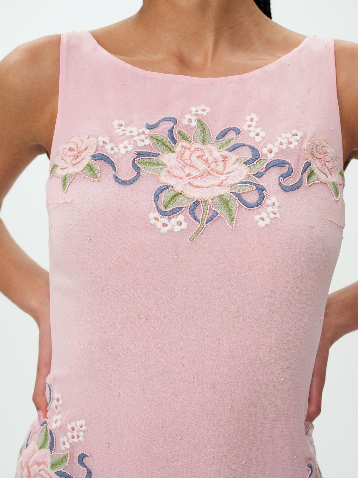 For Love & Lemons Stella Beaded Mini Dress