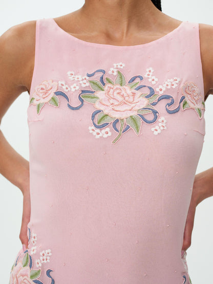 For Love & Lemons Stella Beaded Mini Dress