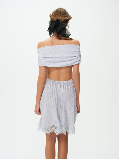 For Love & Lemons Piper Polka Dot Mini Dress