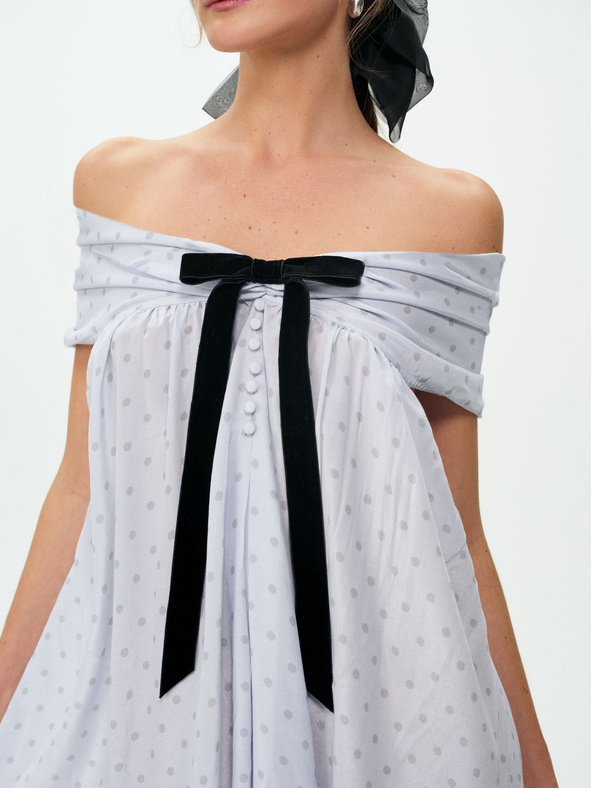 For Love & Lemons Piper Polka Dot Mini Dress