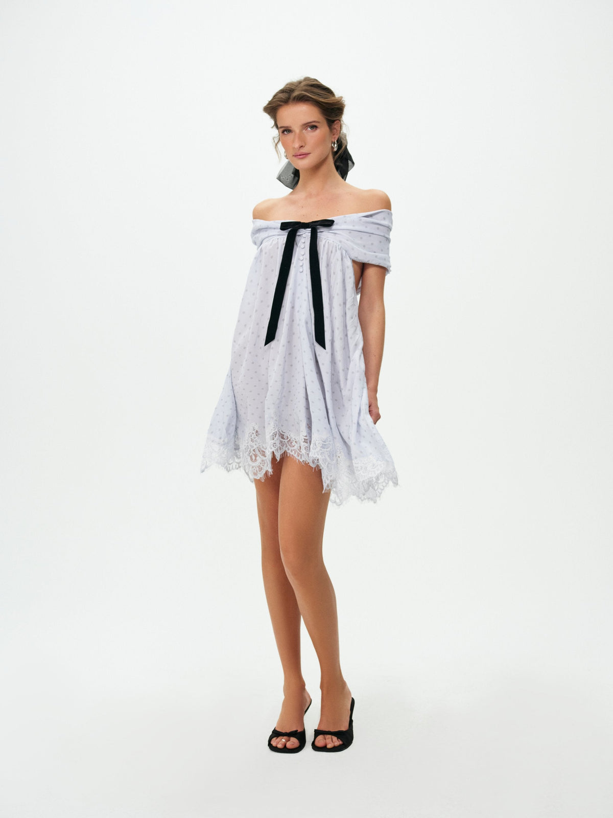 For Love & Lemons Piper Polka Dot Mini Dress