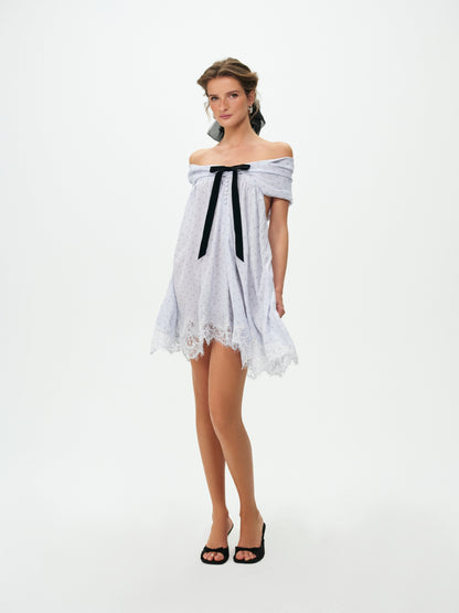 For Love & Lemons Piper Polka Dot Mini Dress