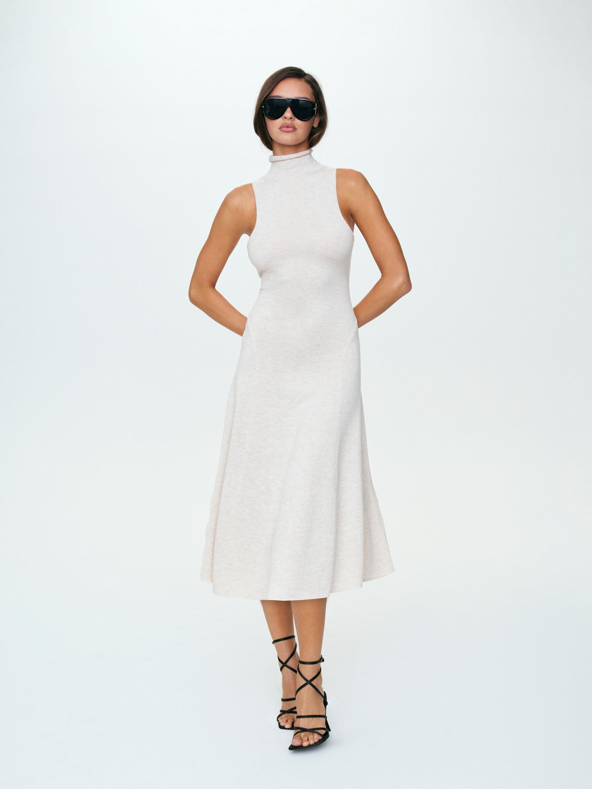 For Love & Lemons Rouzel Knit Midi Dress