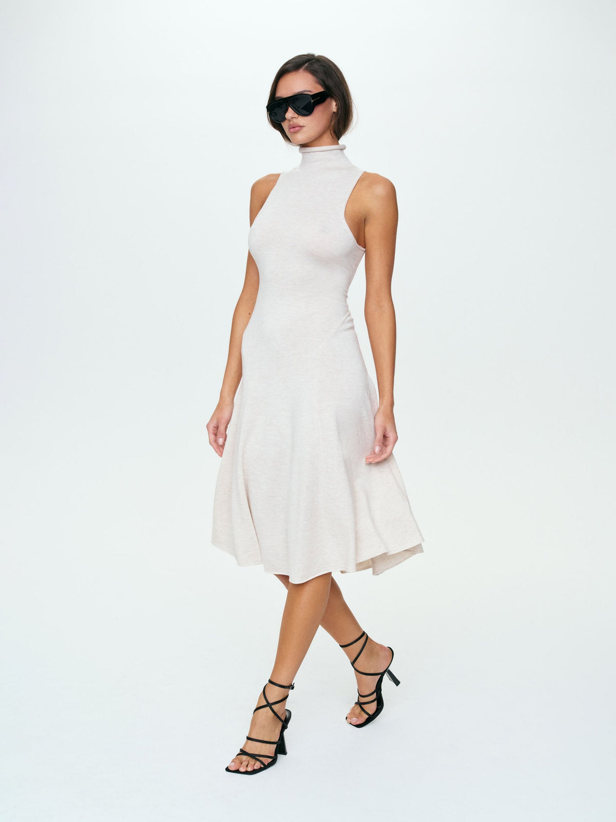 For Love & Lemons Rouzel Knit Midi Dress