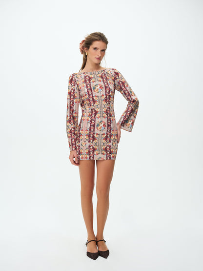 For Love & Lemons Maple Rose Mini Dress