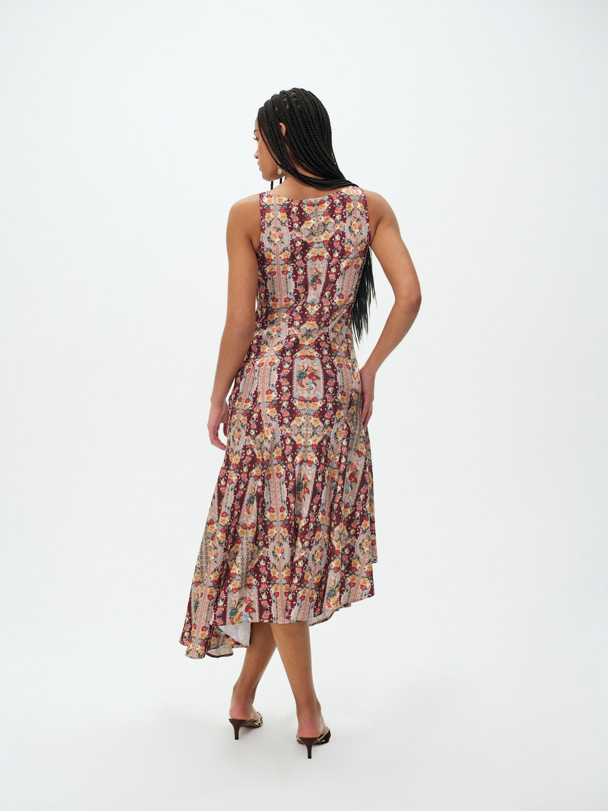 For Love & Lemons Maple Rose Midi Dress