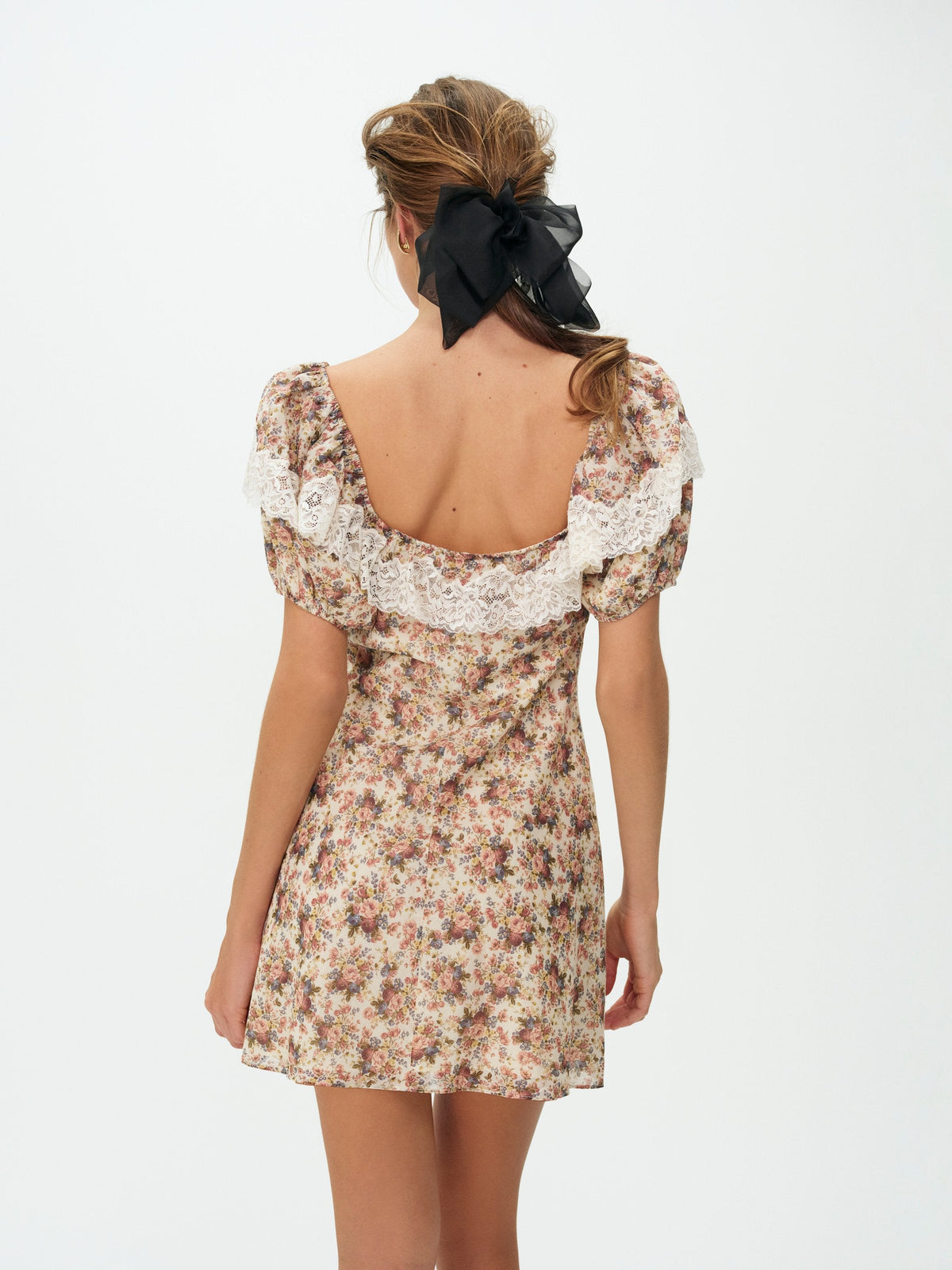 For Love & Lemons Betsy Floral Mini Dress