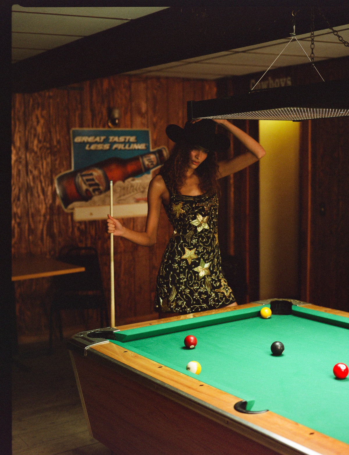For Love & Lemons Shooting Stars Beaded Mini Dress