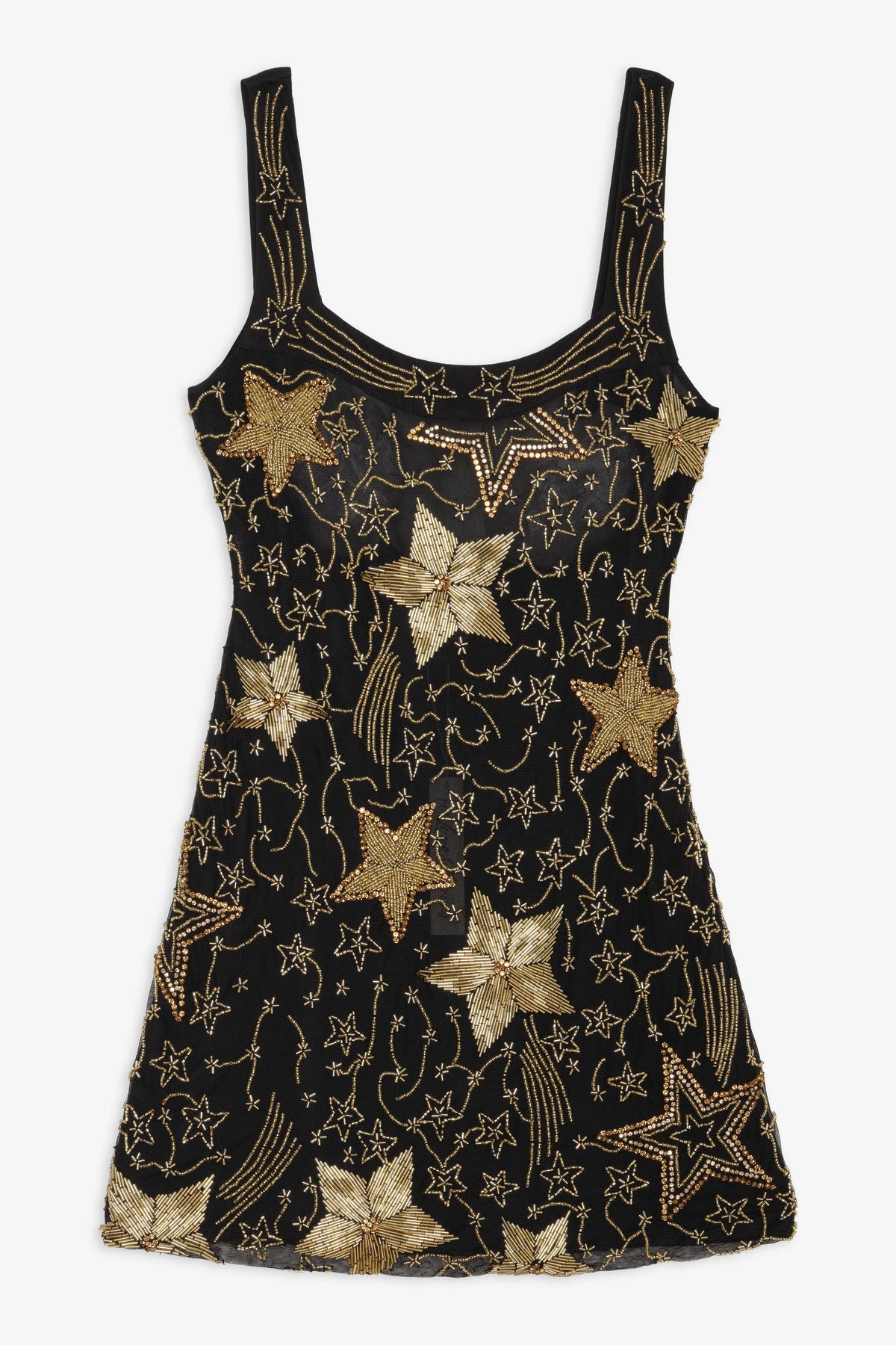 For Love & Lemons Shooting Stars Beaded Mini Dress