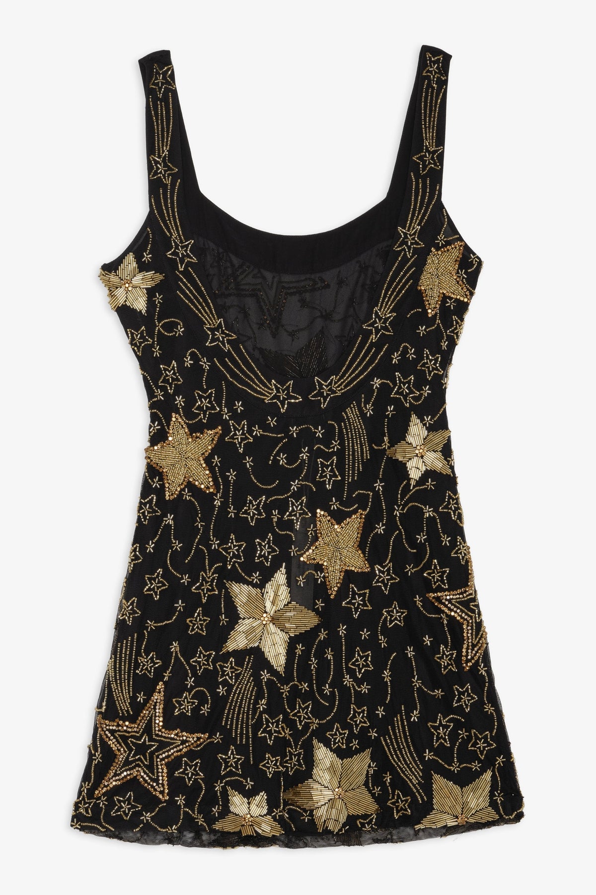 For Love & Lemons Shooting Stars Beaded Mini Dress