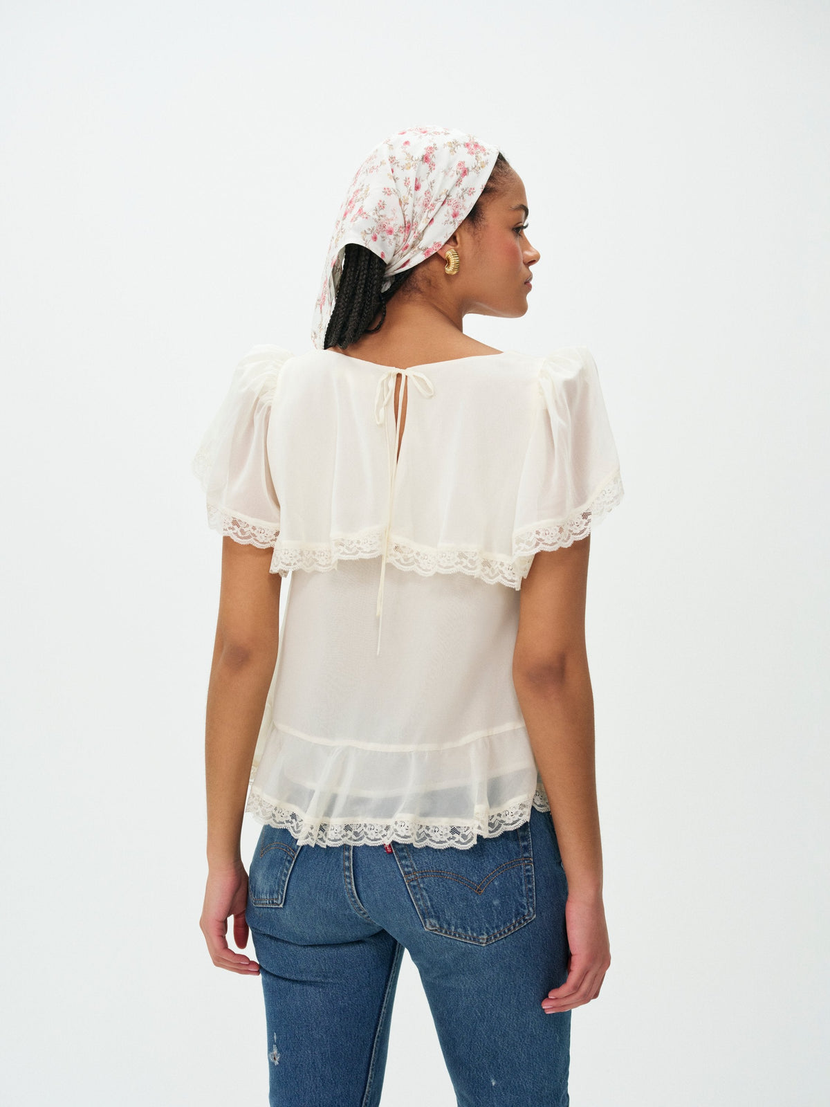 For Love & Lemons Layla Ruffle Top