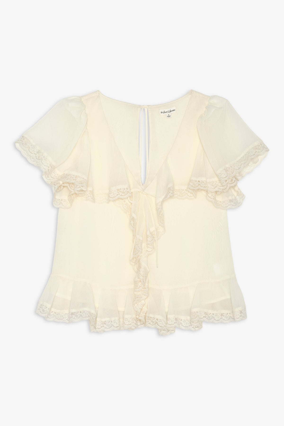 For Love & Lemons Layla Ruffle Top