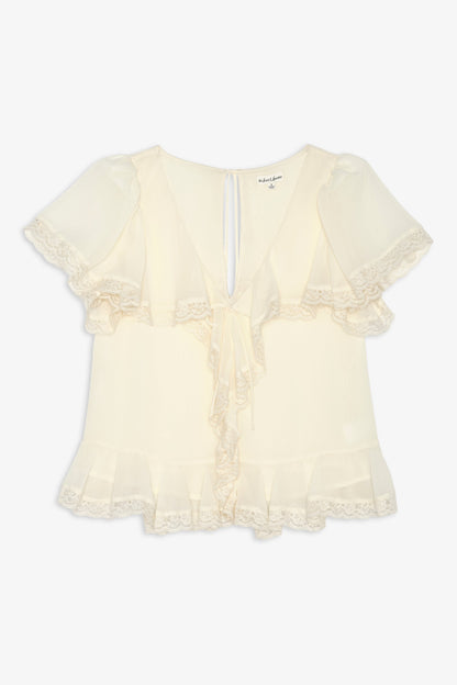 For Love & Lemons Layla Ruffle Top