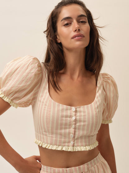 For Love & Lemons Naomi Crop Top