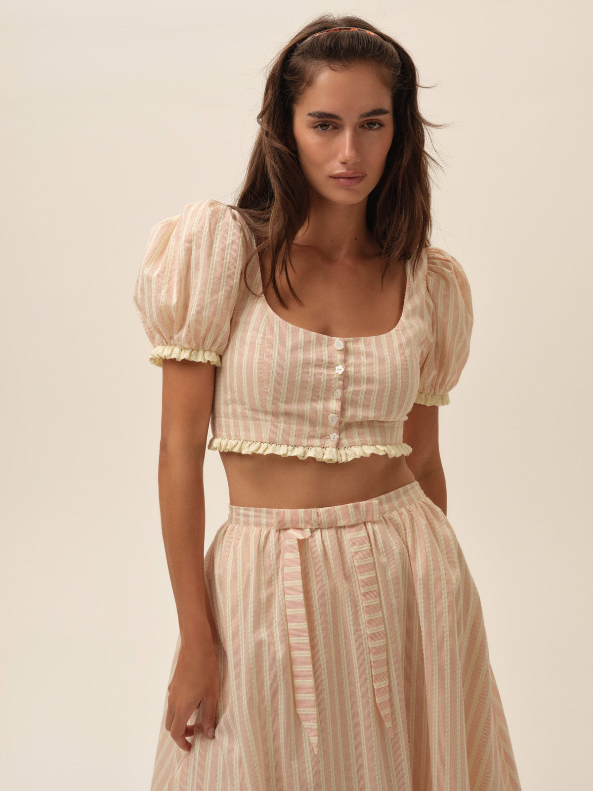 For Love & Lemons Naomi Crop Top