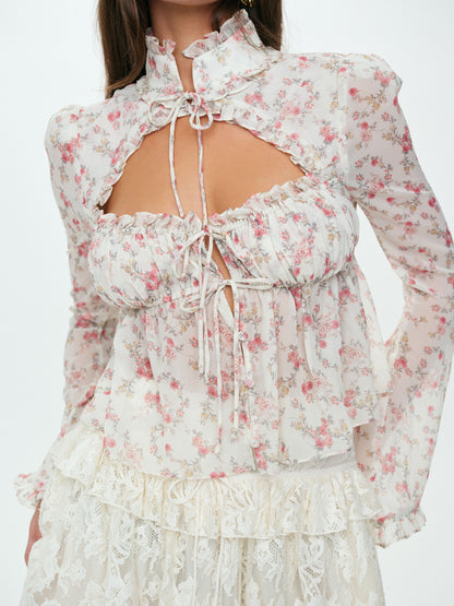 For Love & Lemons Country Floral Top