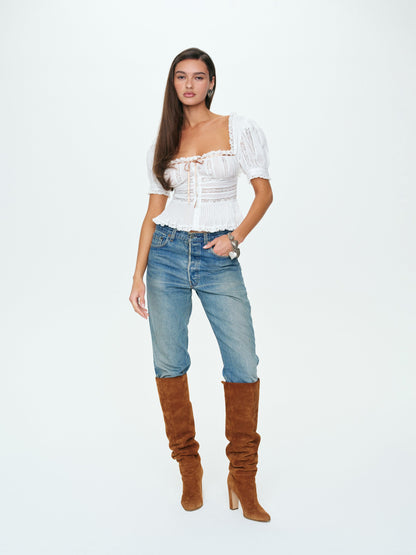 For Love & Lemons Victorian Top